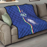 Italy Football Quilt Come On Gli Azzurri - Wonder Print Shop