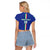 Custom Italy Football Raglan Cropped T Shirt Come On Gli Azzurri - Wonder Print Shop