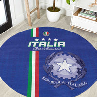 Italy Football Round Carpet Come On Gli Azzurri - Wonder Print Shop
