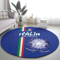 Italy Football Round Carpet Come On Gli Azzurri - Wonder Print Shop