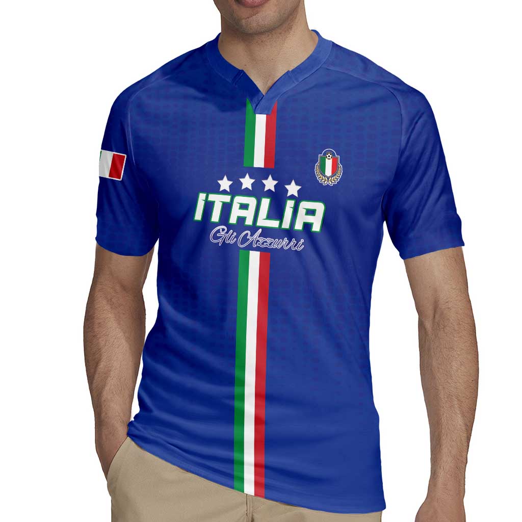 Custom Italy Football Rugby Jersey Come On Gli Azzurri - Wonder Print Shop