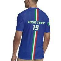 Custom Italy Football Rugby Jersey Come On Gli Azzurri - Wonder Print Shop