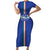 Custom Italy Football Short Sleeve Bodycon Dress Come On Gli Azzurri - Wonder Print Shop