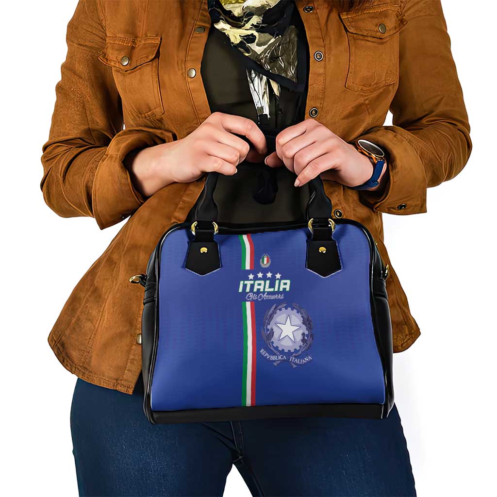 Italy Football Shoulder Handbag Come On Gli Azzurri - Wonder Print Shop