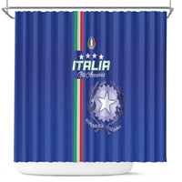 Italy Football Shower Curtain Come On Gli Azzurri - Wonder Print Shop