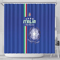 Italy Football Shower Curtain Come On Gli Azzurri - Wonder Print Shop