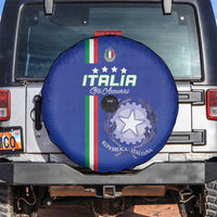 Italy Football Spare Tire Cover Come On Gli Azzurri - Wonder Print Shop