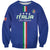 Custom Italy Football Sweatshirt Come On Gli Azzurri - Wonder Print Shop