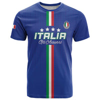 Custom Italy Football T Shirt Come On Gli Azzurri - Wonder Print Shop