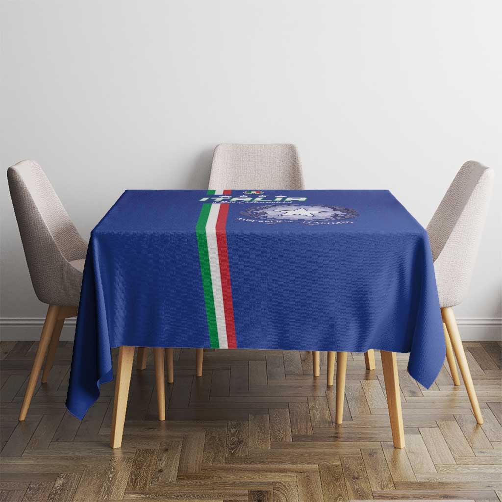 Italy Football Tablecloth Come On Gli Azzurri - Wonder Print Shop