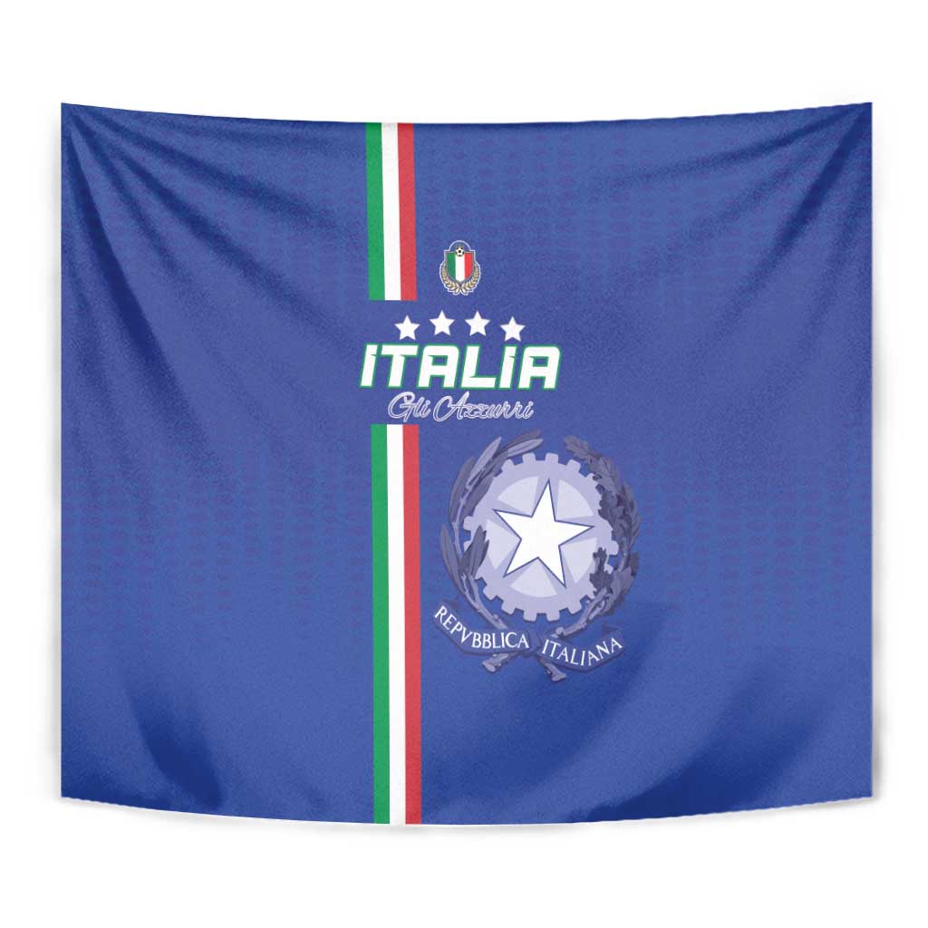 Italy Football Tapestry Come On Gli Azzurri - Wonder Print Shop