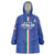Custom Italy Football Wearable Blanket Hoodie Come On Gli Azzurri - Wonder Print Shop