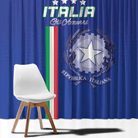 Italy Football Window Curtain Come On Gli Azzurri - Wonder Print Shop