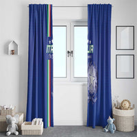 Italy Football Window Curtain Come On Gli Azzurri - Wonder Print Shop