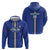 Custom Italy Football Zip Hoodie Come On Gli Azzurri - Wonder Print Shop
