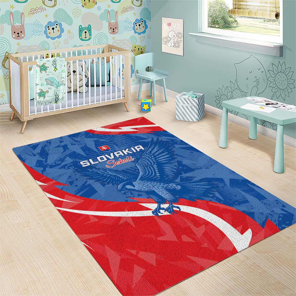 Slovakia Football Area Rug Come On Sokoli - Wonder Print Shop