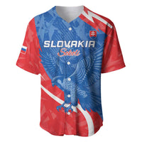 Custom Slovakia Football Baseball Jersey Come On Sokoli - Wonder Print Shop