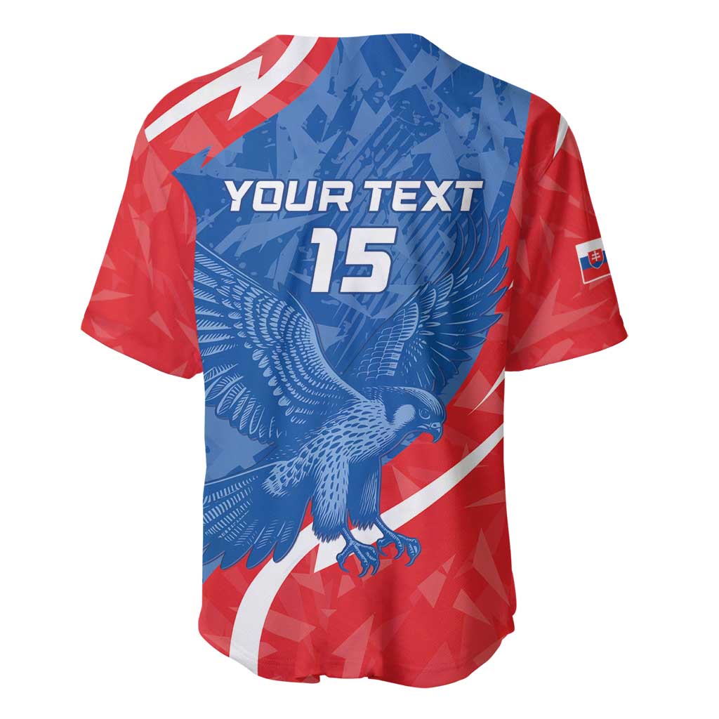 Custom Slovakia Football Baseball Jersey Come On Sokoli - Wonder Print Shop