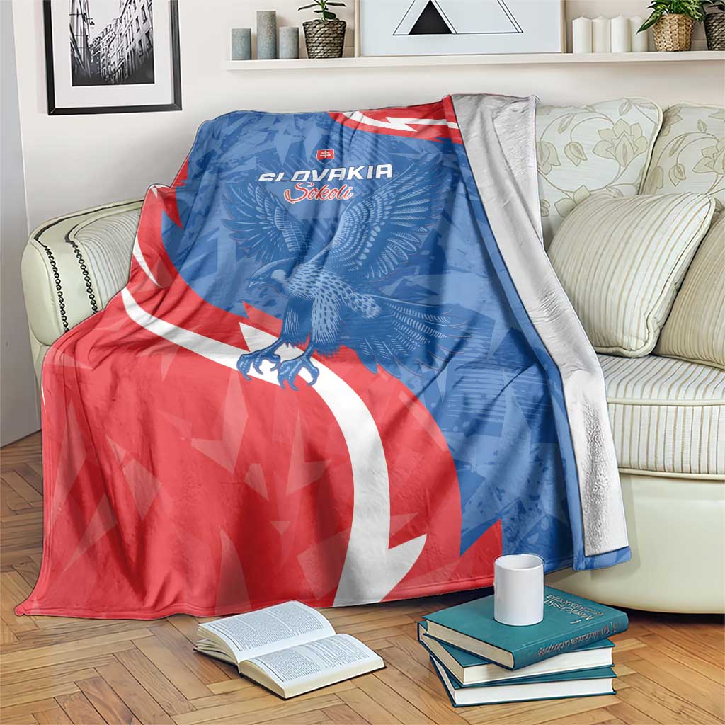 Slovakia Football Blanket Come On Sokoli - Wonder Print Shop