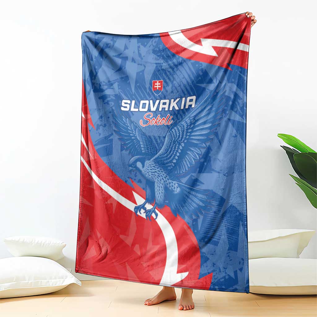 Slovakia Football Blanket Come On Sokoli - Wonder Print Shop