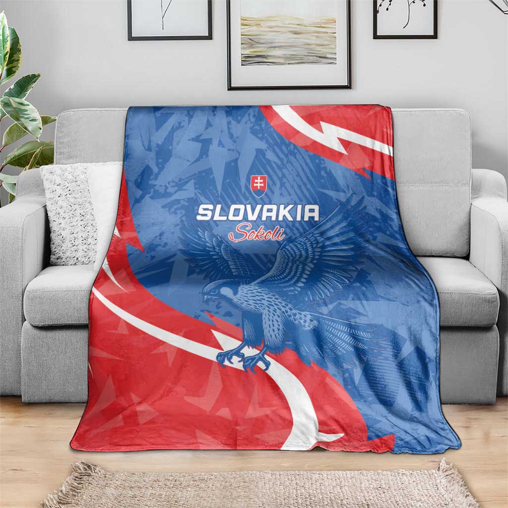 Slovakia Football Blanket Come On Sokoli - Wonder Print Shop