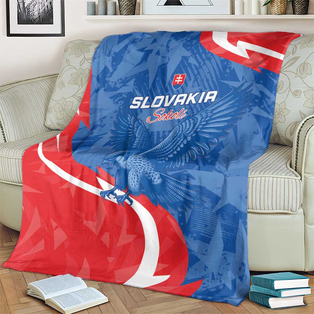 Slovakia Football Blanket Come On Sokoli - Wonder Print Shop