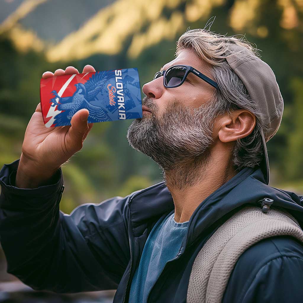 Custom Slovakia Football 4 in 1 Can Cooler Tumbler Come On Sokoli - Wonder Print Shop