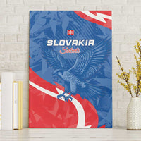 Slovakia Football Canvas Wall Art Come On Sokoli - Wonder Print Shop