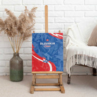 Slovakia Football Canvas Wall Art Come On Sokoli - Wonder Print Shop