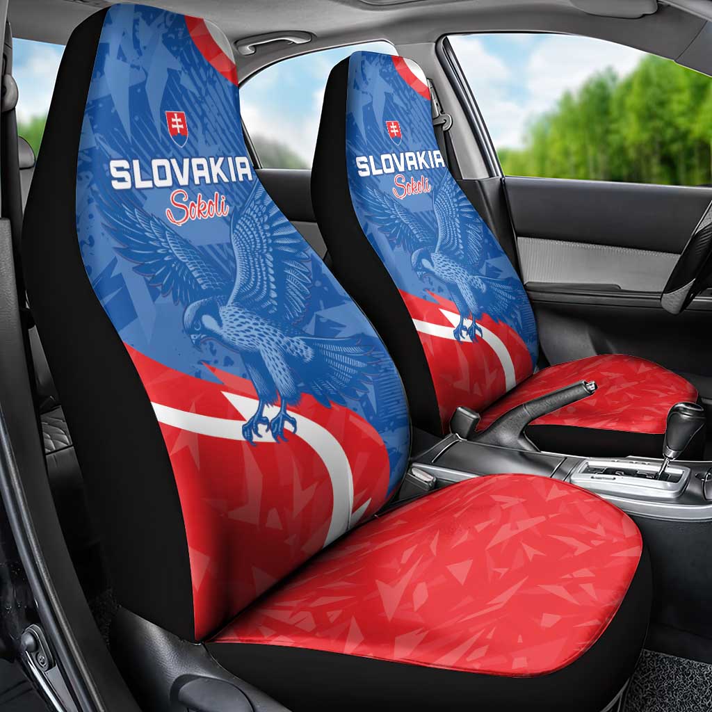 Slovakia Football Car Seat Cover Come On Sokoli - Wonder Print Shop