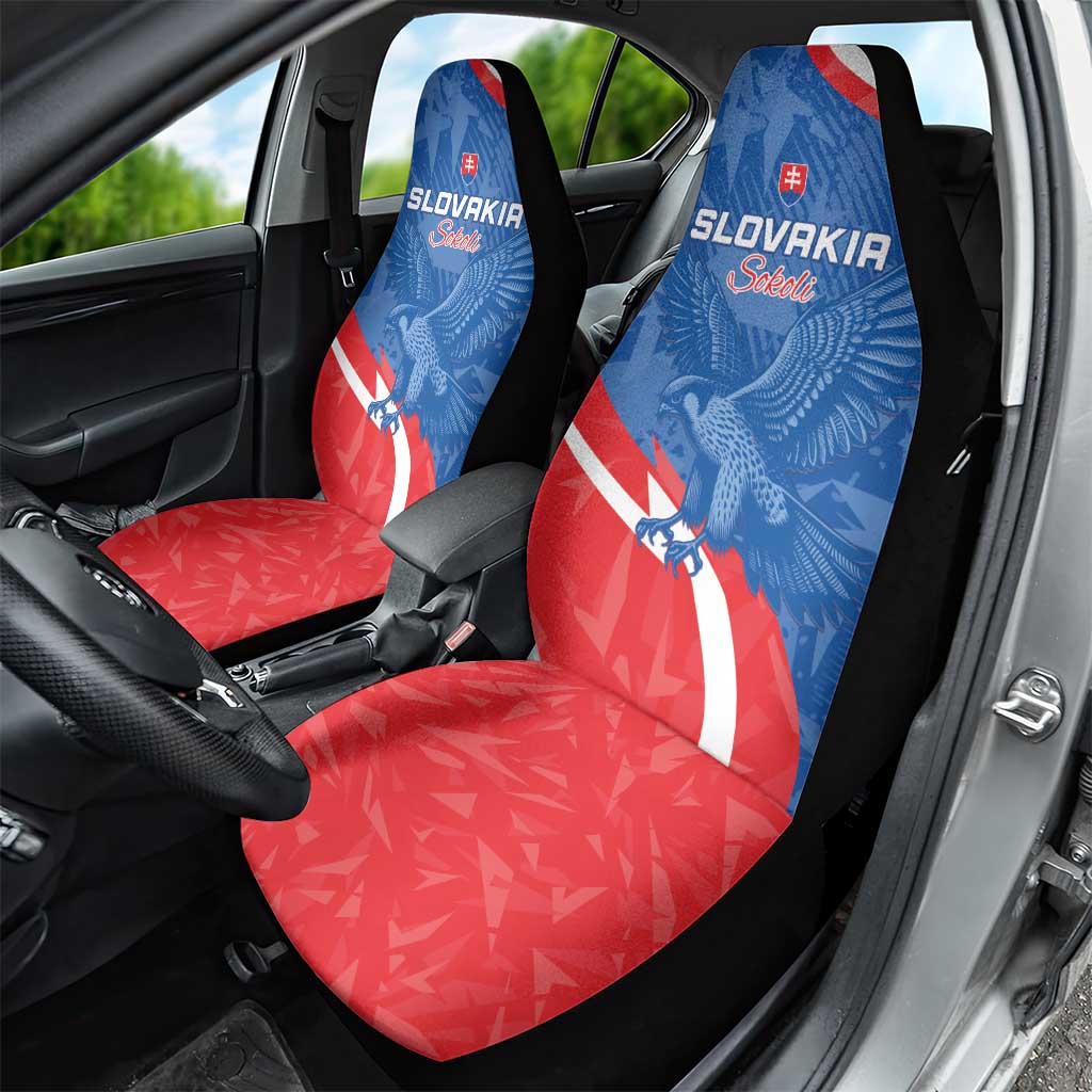Slovakia Football Car Seat Cover Come On Sokoli - Wonder Print Shop