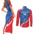 Custom Slovakia Football Couples Matching Short Sleeve Bodycon Dress and Long Sleeve Button Shirt Come On Sokoli - Wonder Print Shop