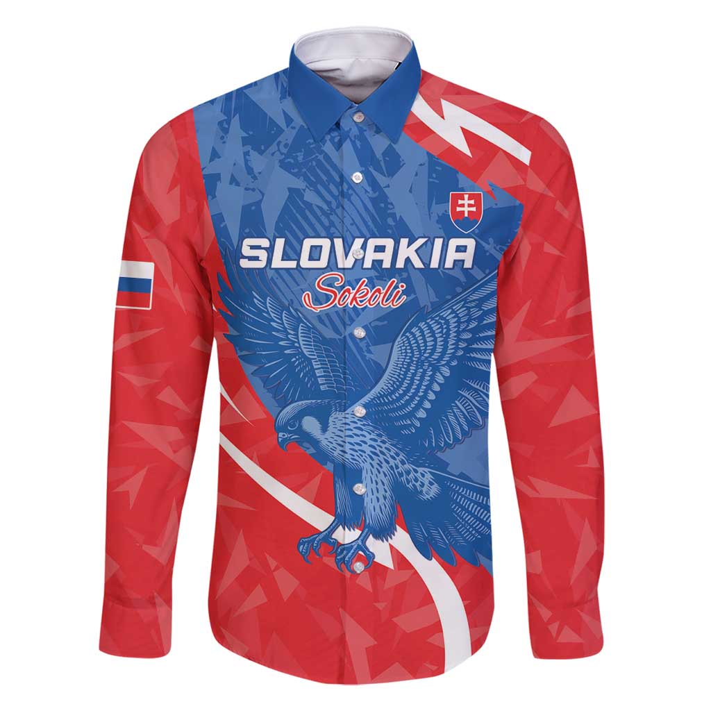 Custom Slovakia Football Family Matching Long Sleeve Bodycon Dress and Hawaiian Shirt Come On Sokoli - Wonder Print Shop