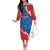 Custom Slovakia Football Family Matching Off The Shoulder Long Sleeve Dress and Hawaiian Shirt Come On Sokoli - Wonder Print Shop