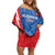 Custom Slovakia Football Family Matching Off Shoulder Short Dress and Hawaiian Shirt Come On Sokoli - Wonder Print Shop