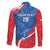 Custom Slovakia Football Family Matching Puletasi and Hawaiian Shirt Come On Sokoli - Wonder Print Shop