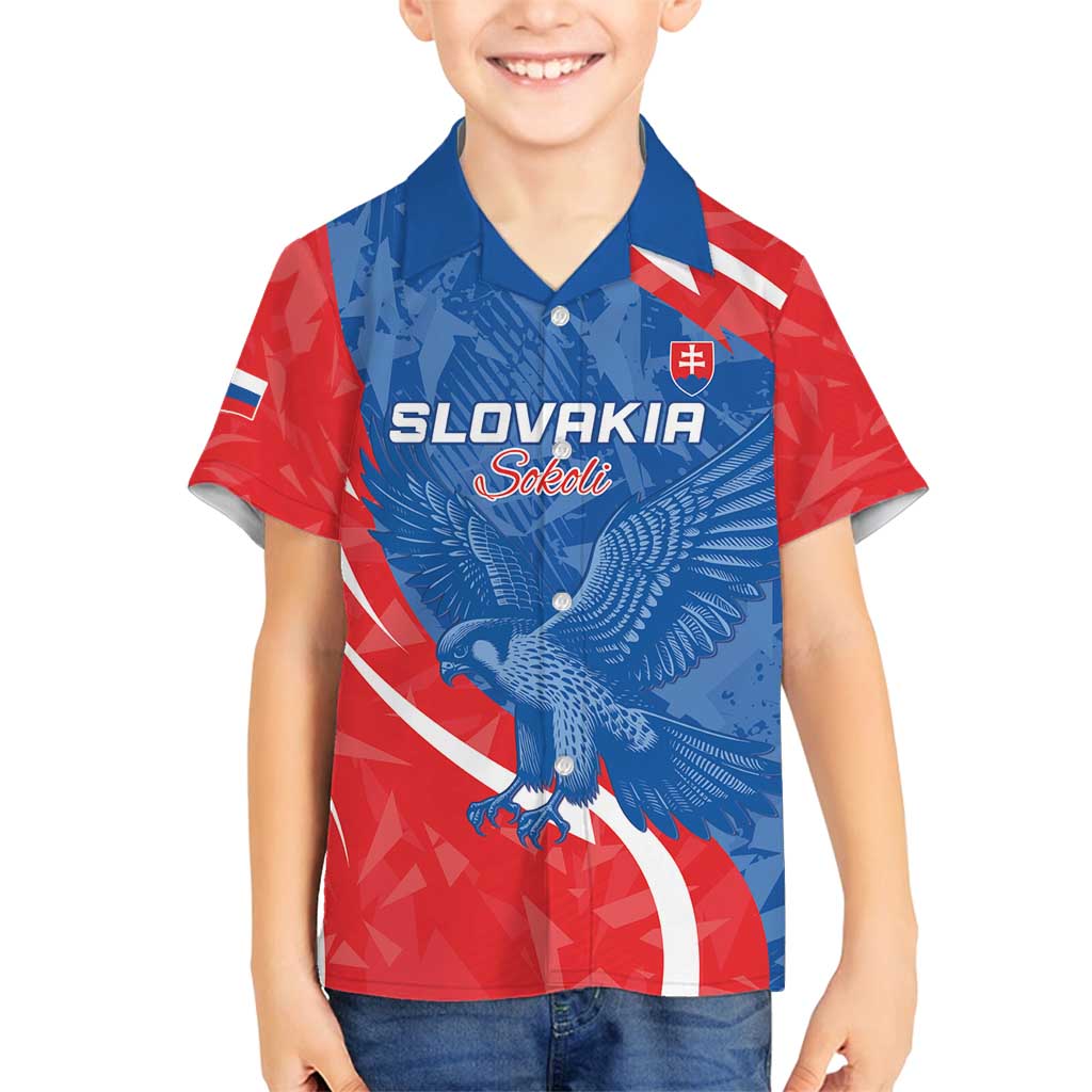 Custom Slovakia Football Family Matching Summer Maxi Dress and Hawaiian Shirt Come On Sokoli - Wonder Print Shop