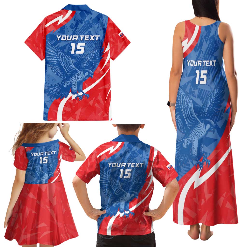 Custom Slovakia Football Family Matching Tank Maxi Dress and Hawaiian Shirt Come On Sokoli - Wonder Print Shop