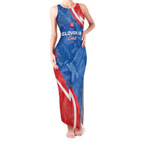 Custom Slovakia Football Family Matching Tank Maxi Dress and Hawaiian Shirt Come On Sokoli - Wonder Print Shop