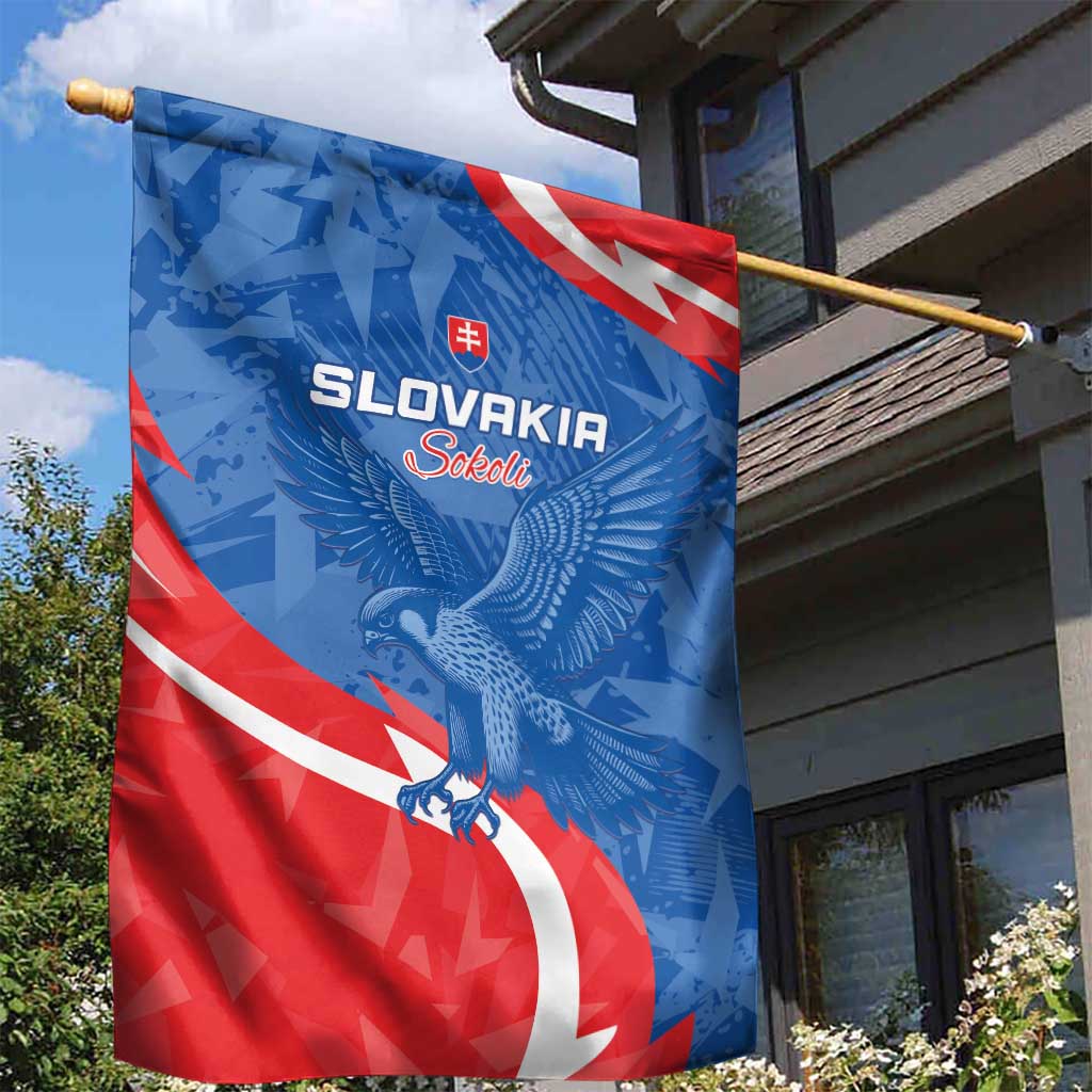 Slovakia Football Garden Flag Come On Sokoli - Wonder Print Shop