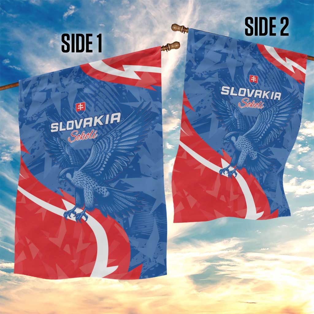 Slovakia Football Garden Flag Come On Sokoli - Wonder Print Shop