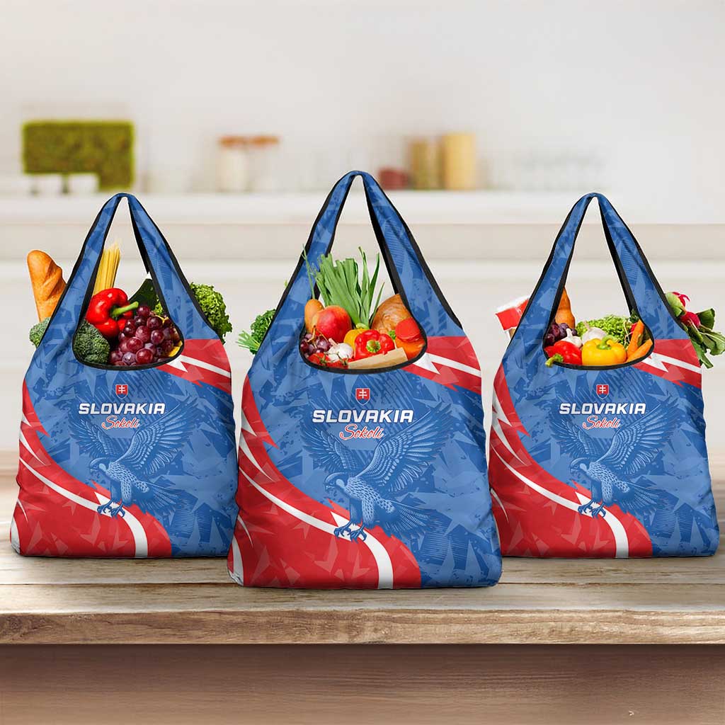 Slovakia Football Grocery Bag Come On Sokoli - Wonder Print Shop