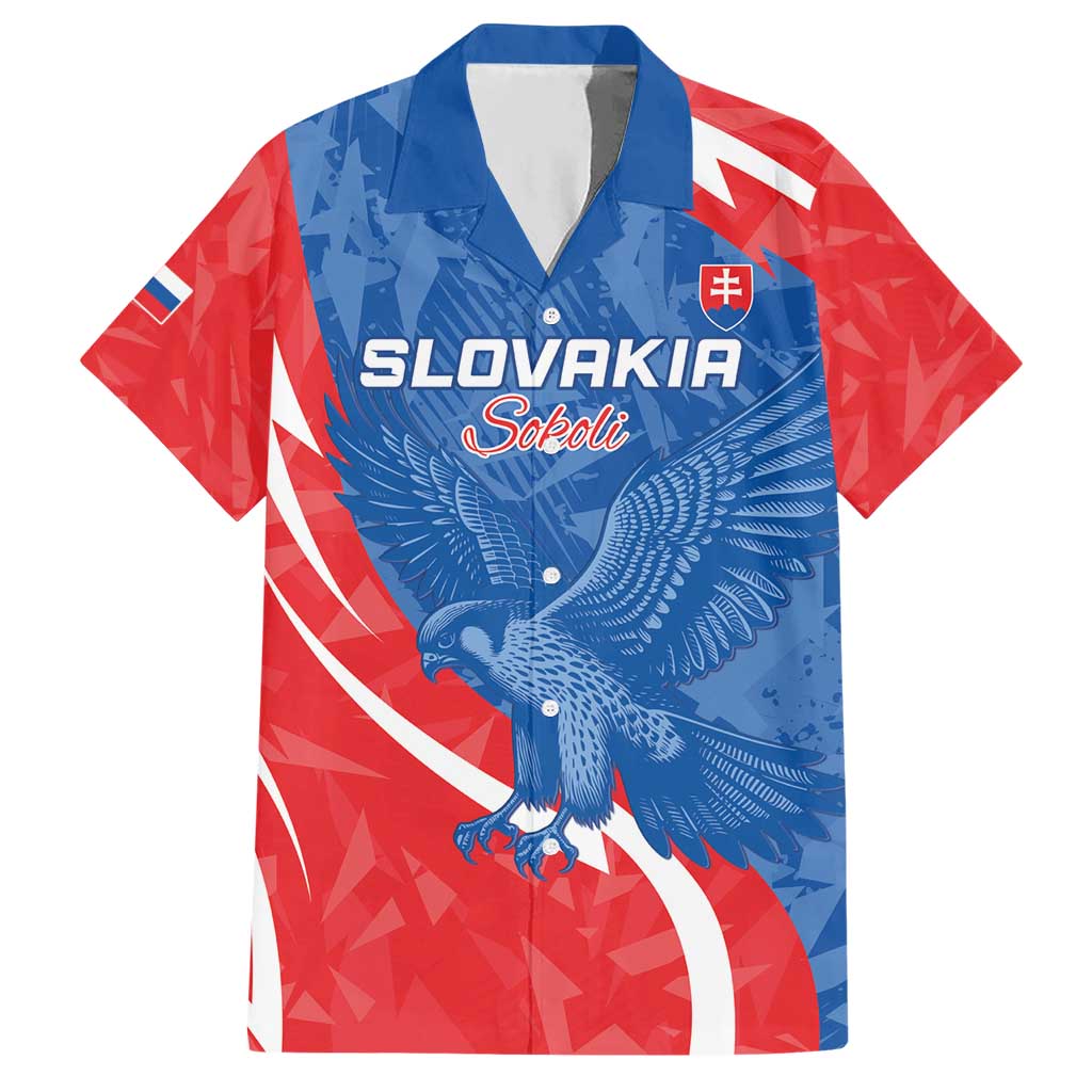 Custom Slovakia Football Hawaiian Shirt Come On Sokoli - Wonder Print Shop