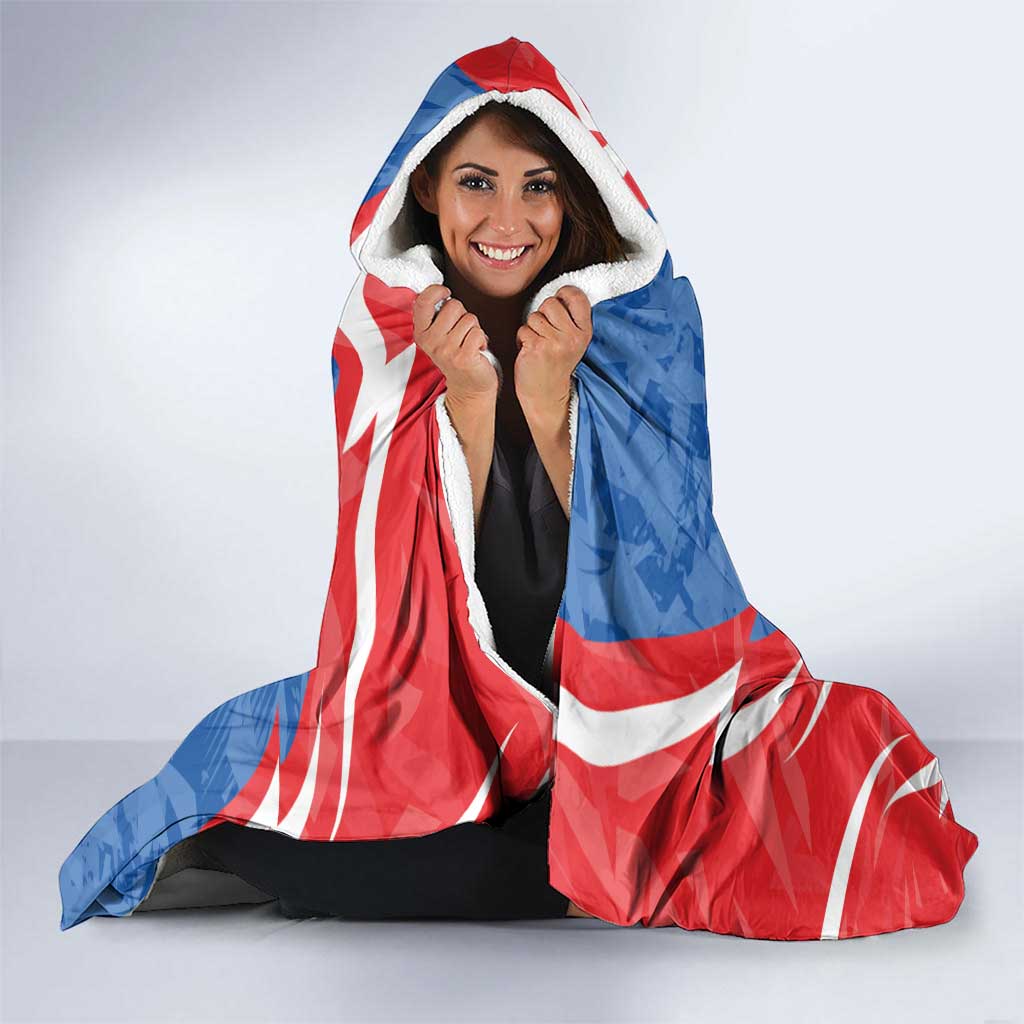 Slovakia Football Hooded Blanket Come On Sokoli - Wonder Print Shop