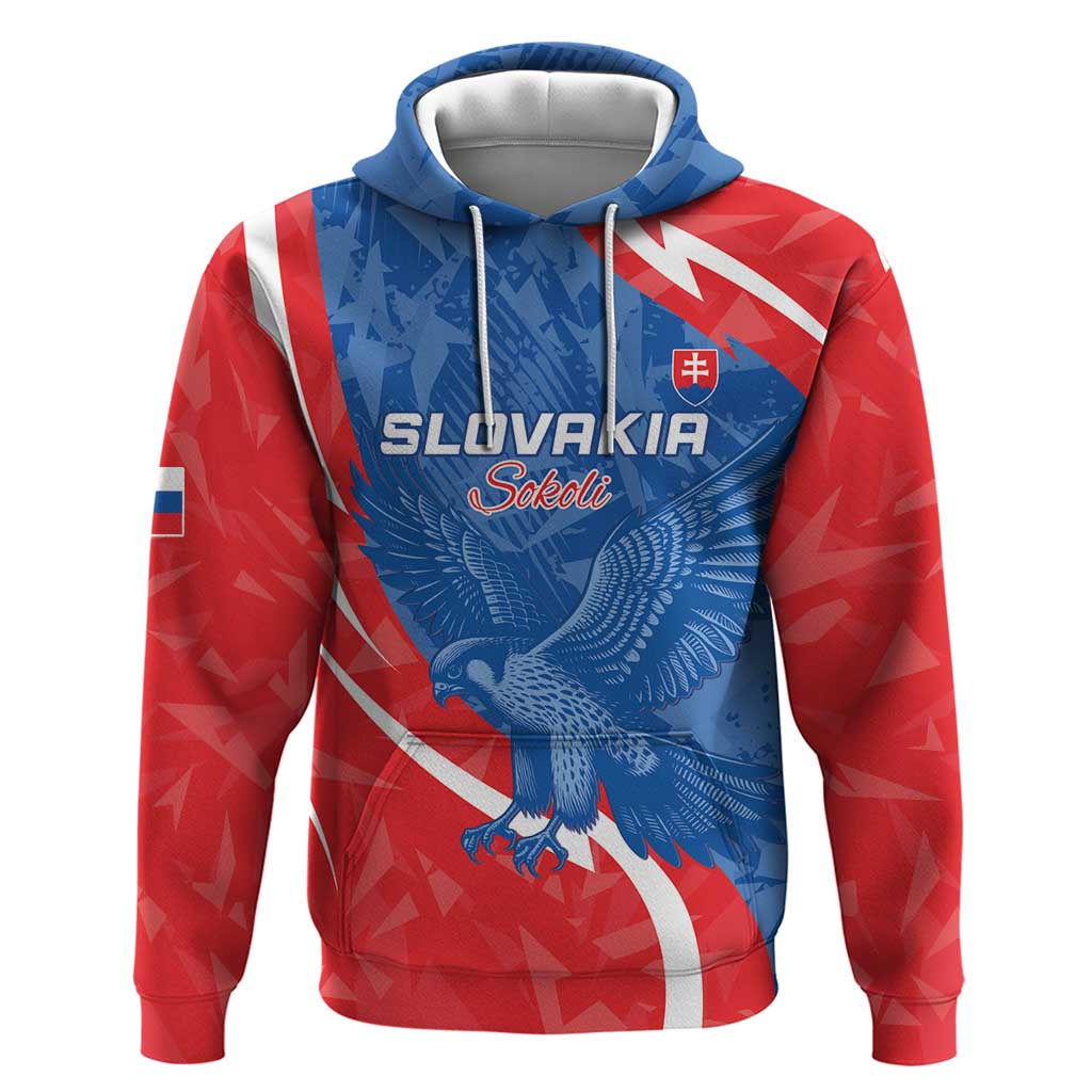 Custom Slovakia Football Hoodie Come On Sokoli - Wonder Print Shop