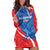 Custom Slovakia Football Hoodie Dress Come On Sokoli - Wonder Print Shop