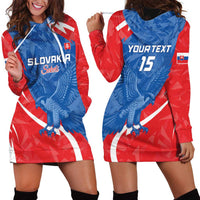 Custom Slovakia Football Hoodie Dress Come On Sokoli - Wonder Print Shop