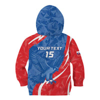 Custom Slovakia Football Kid Hoodie Come On Sokoli - Wonder Print Shop