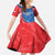 Custom Slovakia Football Kid Short Sleeve Dress Come On Sokoli - Wonder Print Shop