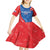 Custom Slovakia Football Kid Short Sleeve Dress Come On Sokoli - Wonder Print Shop